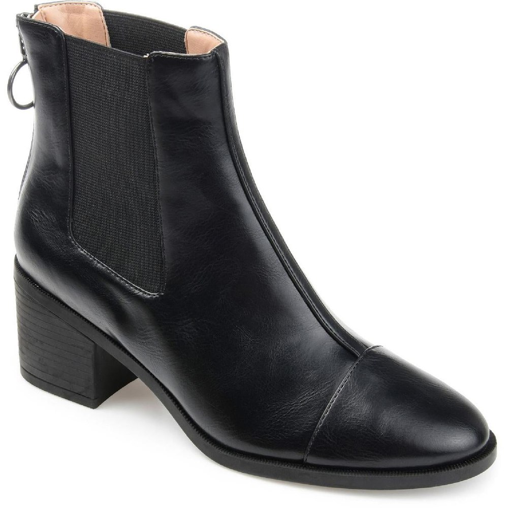 Nigella Faux Leather Slip On Chelsea Boots