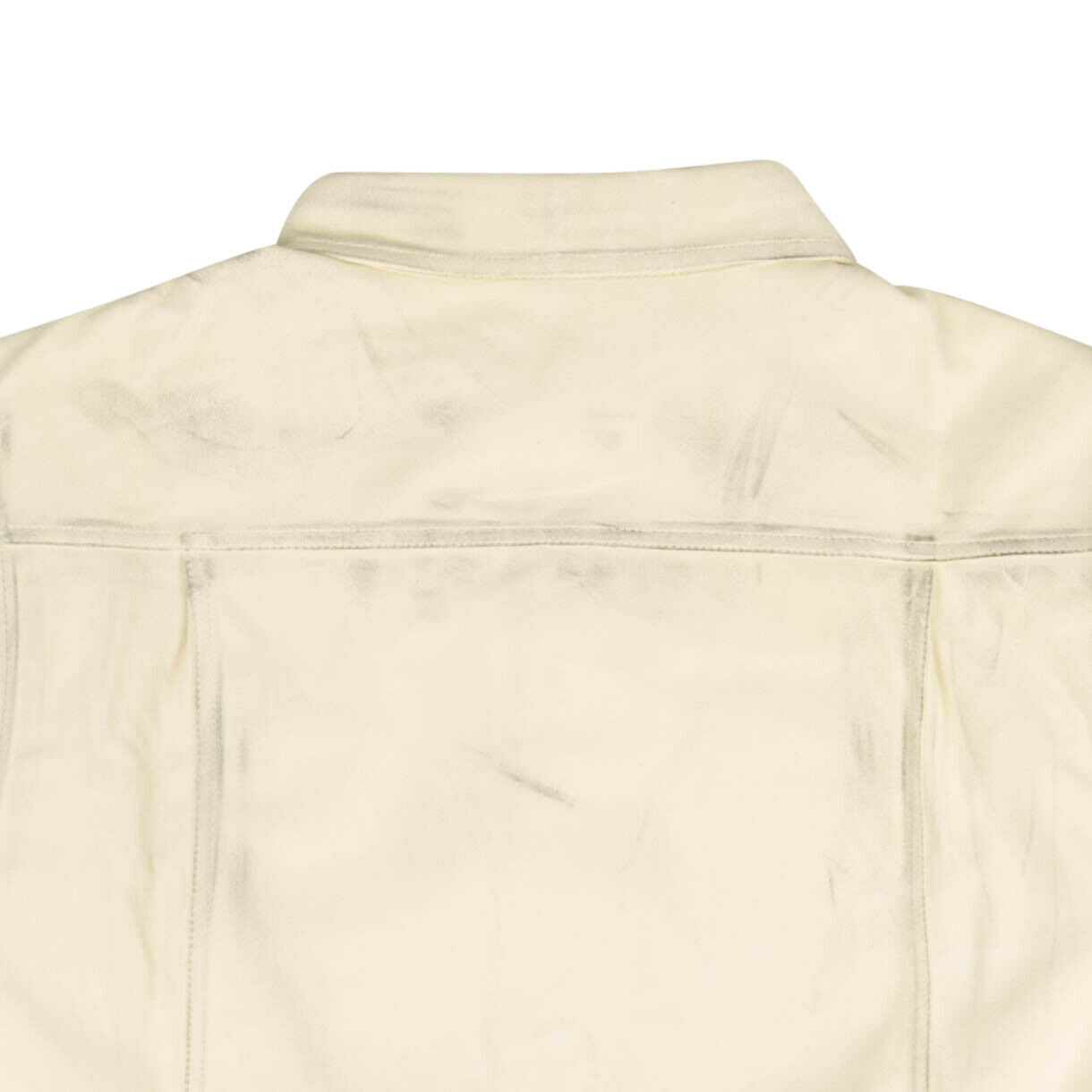 424 On Fairfax Painted Leather Jacket – White