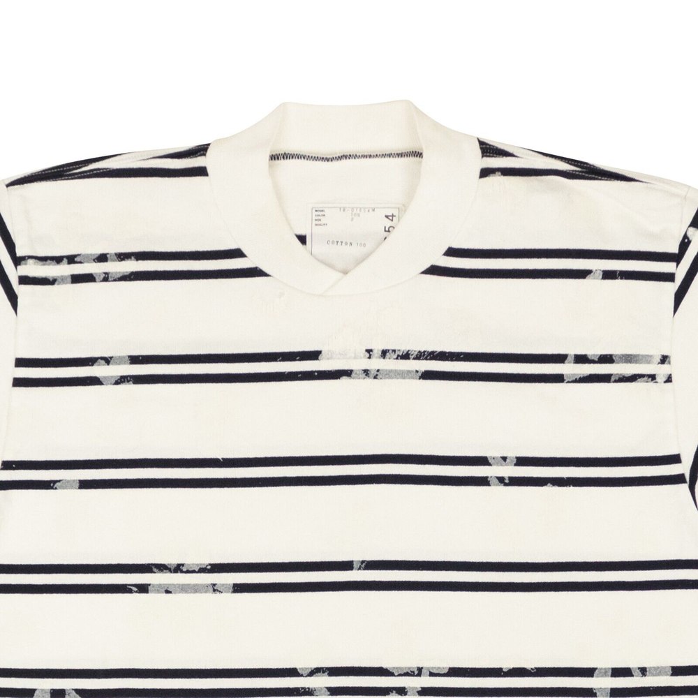 Sacai Dixie Stripe T-Shirt – White/Navy