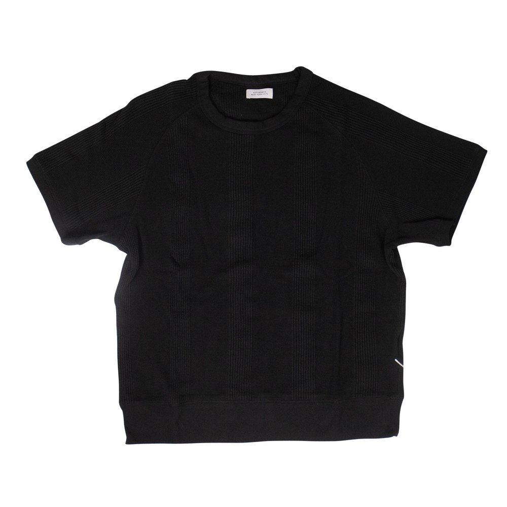 Saturdays Nyc Kyrie Waffle Stripe S/S Tee – Black