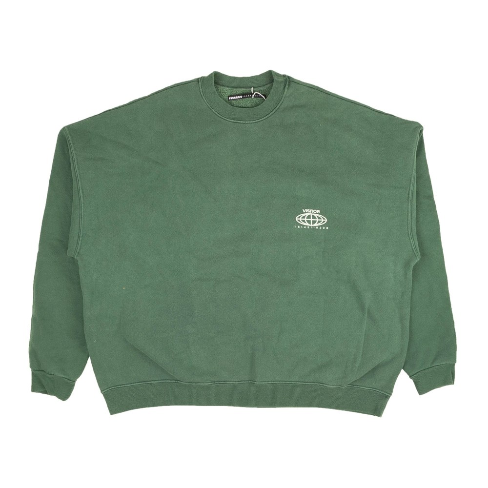 Visitor On Earth Crew Sweatshirt – Green