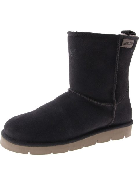 ARGALI 7.5 Womens Leather Pull On Winter & Snow Boots