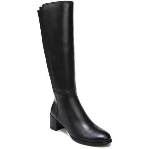 Brent Leather Wide Calf Knee-High Boots