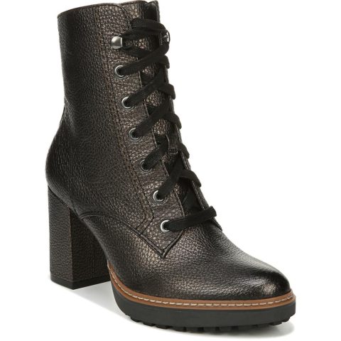 Callie Leather Zipper Mid-Calf Boots