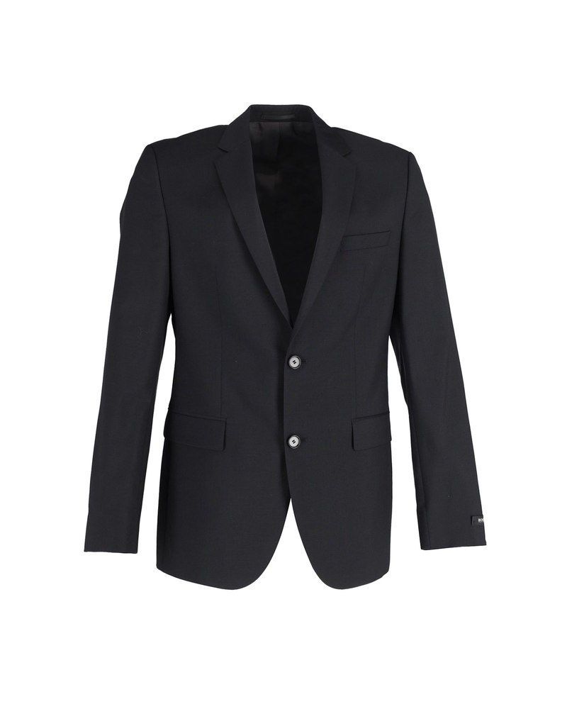 Hugo Boss Single-Breasted Blazer in Black Cotton