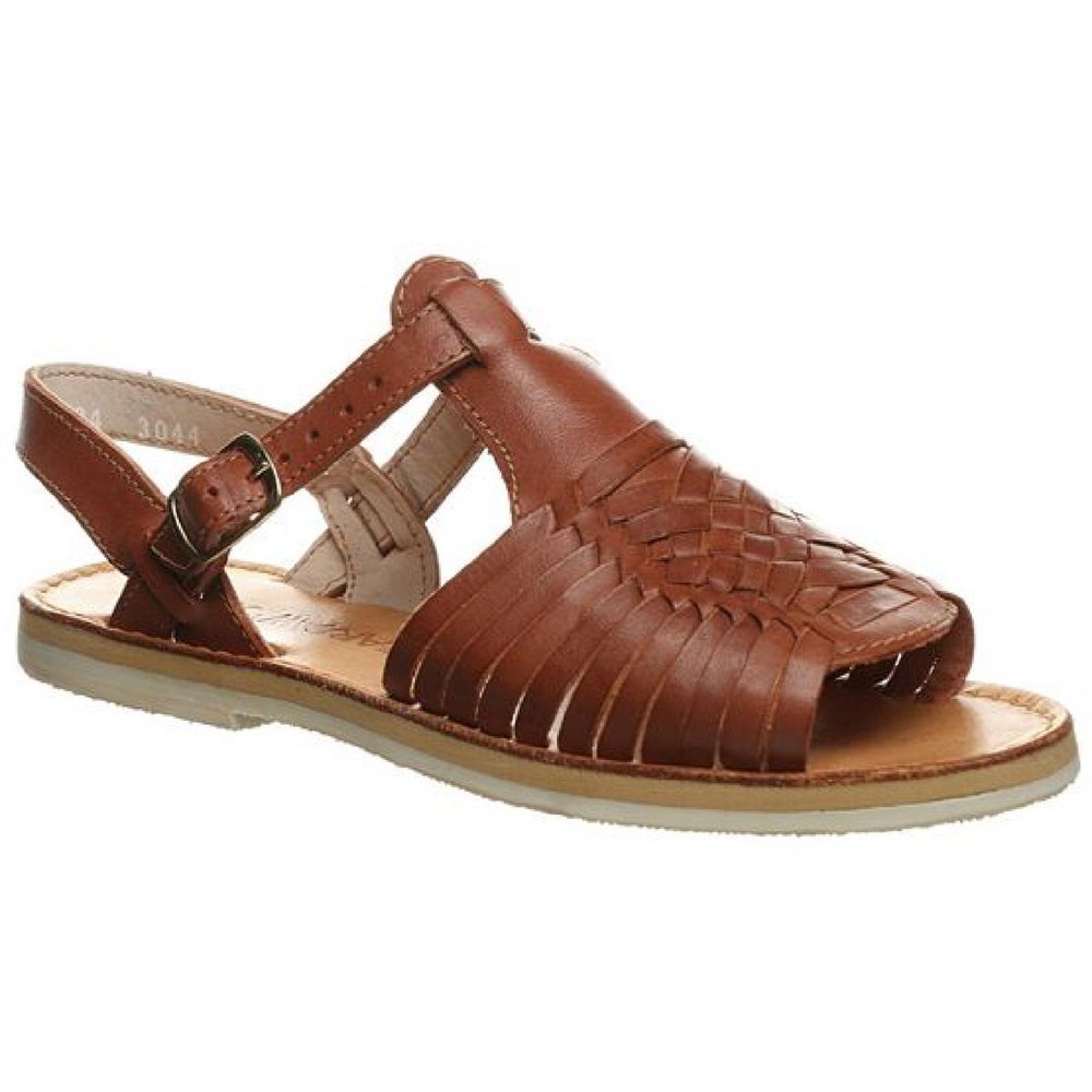 Gloria Leather Woven Huarache Sandals