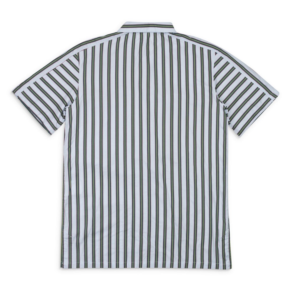 UNIVERSITY STRIPE GREEN CAMP SHIRT POPLIN