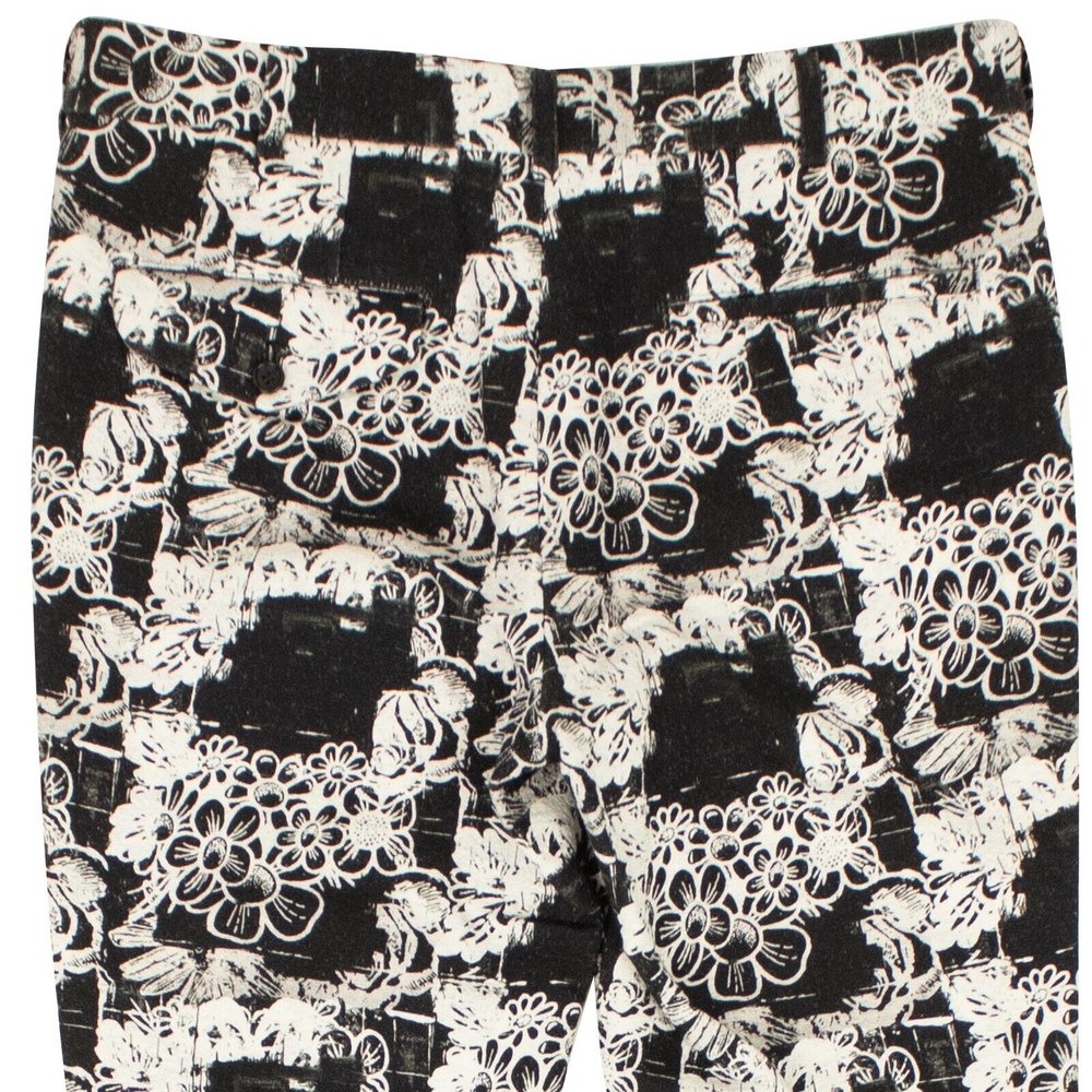 Comme Des Garcons Cotton Floral Pants – Black/White