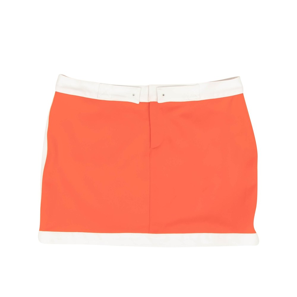 Anna Sui Polyester Mini Skirt – Orange/White