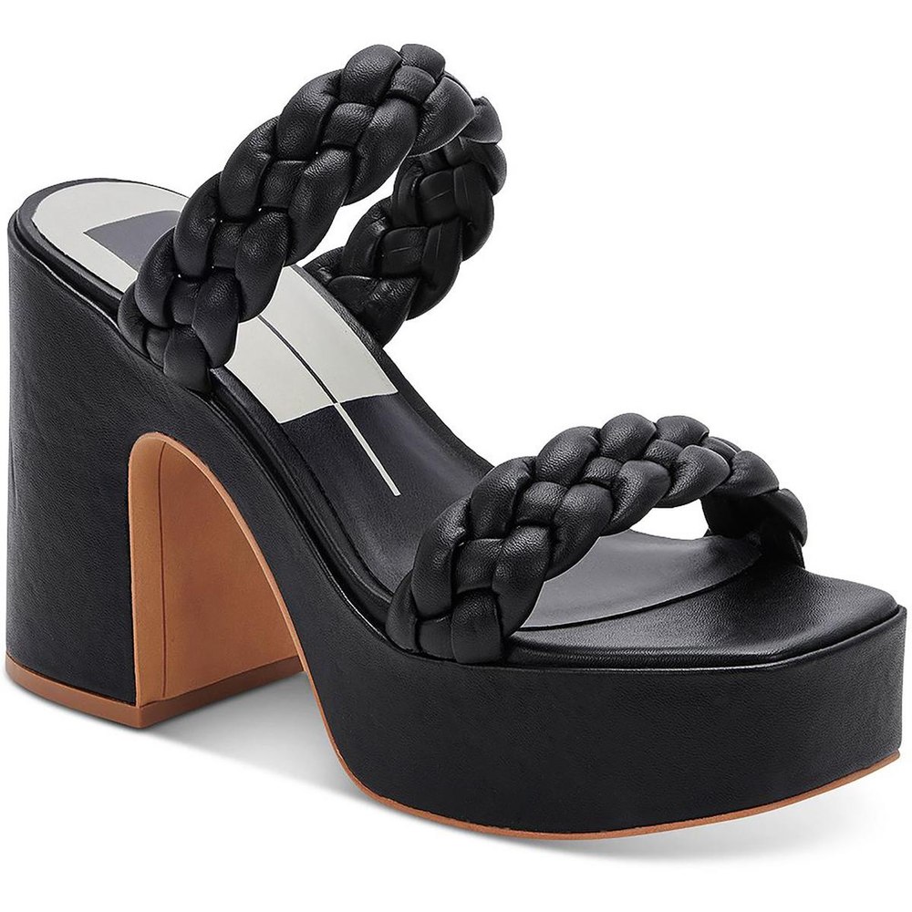 Wiley Faux Leather Slip-On Platform Sandals