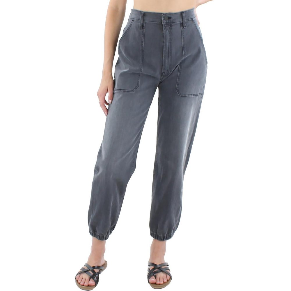 The Wrapper Patch High Rise Denim Jogger Jeans