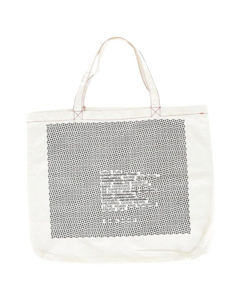 Isabel Marant Printed Tote Bag in White Canvas 7808941948988