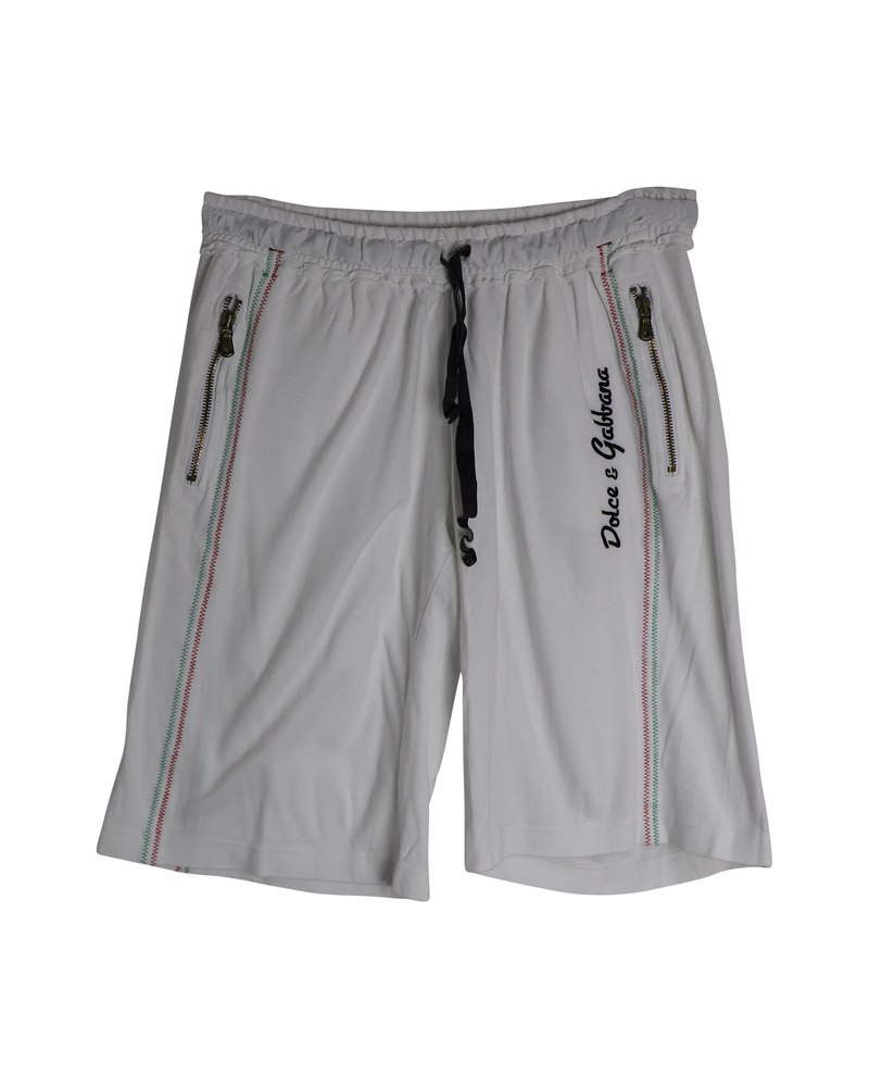 Dolce & Gabbana Drawstring Shorts in White Cotton