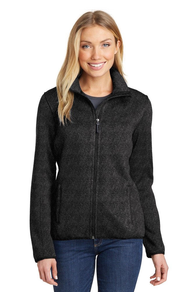 Port Authority Women’s Sweater Fleece Jacket. L232