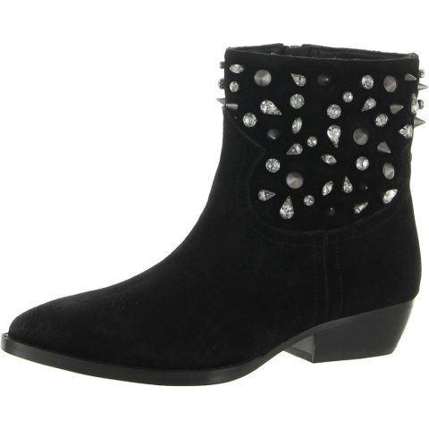 Avril Suede Studded Ankle Boots