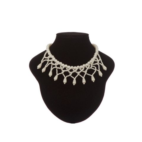Elegant Tear Drop Pearl Necklace