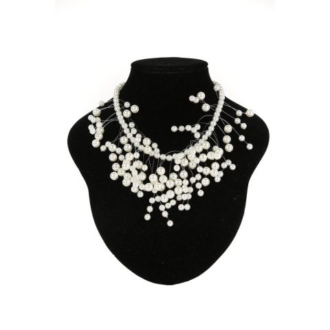 Elegant Multi Pearl Necklace