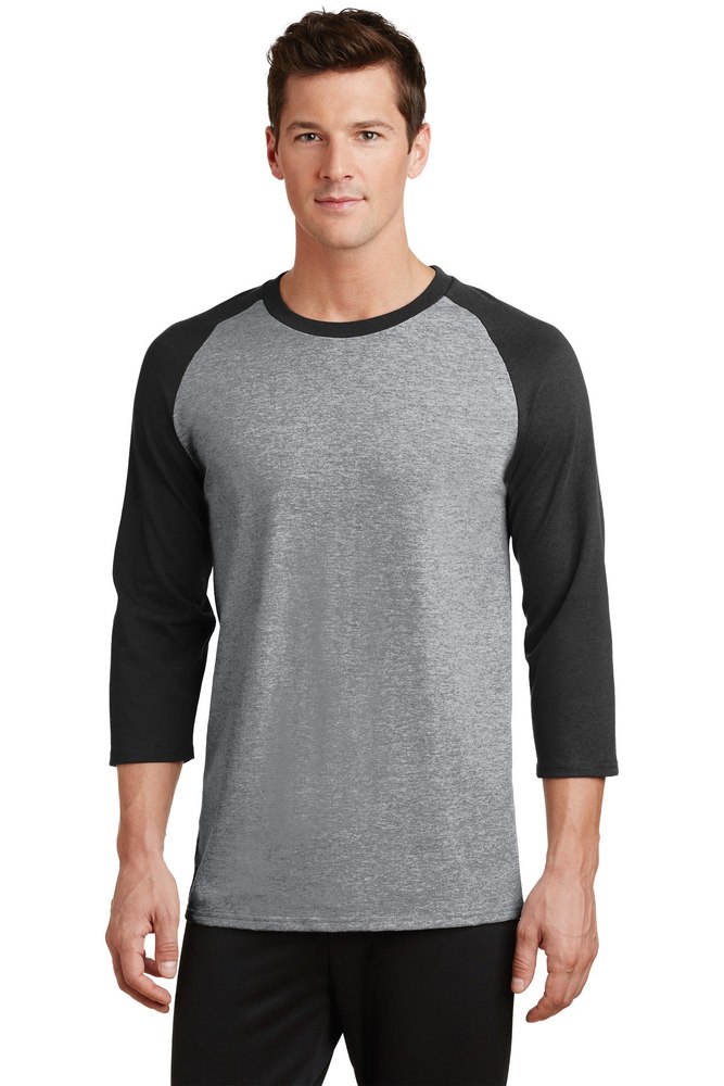 Port & Company Men’s Core Blend 3/4-Sleeve Raglan Tee