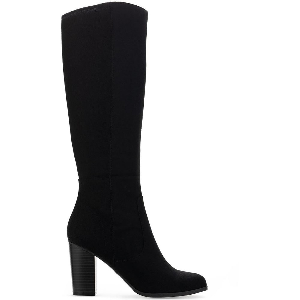 Addyy Faux Suede Wide Calf Knee-High Boots