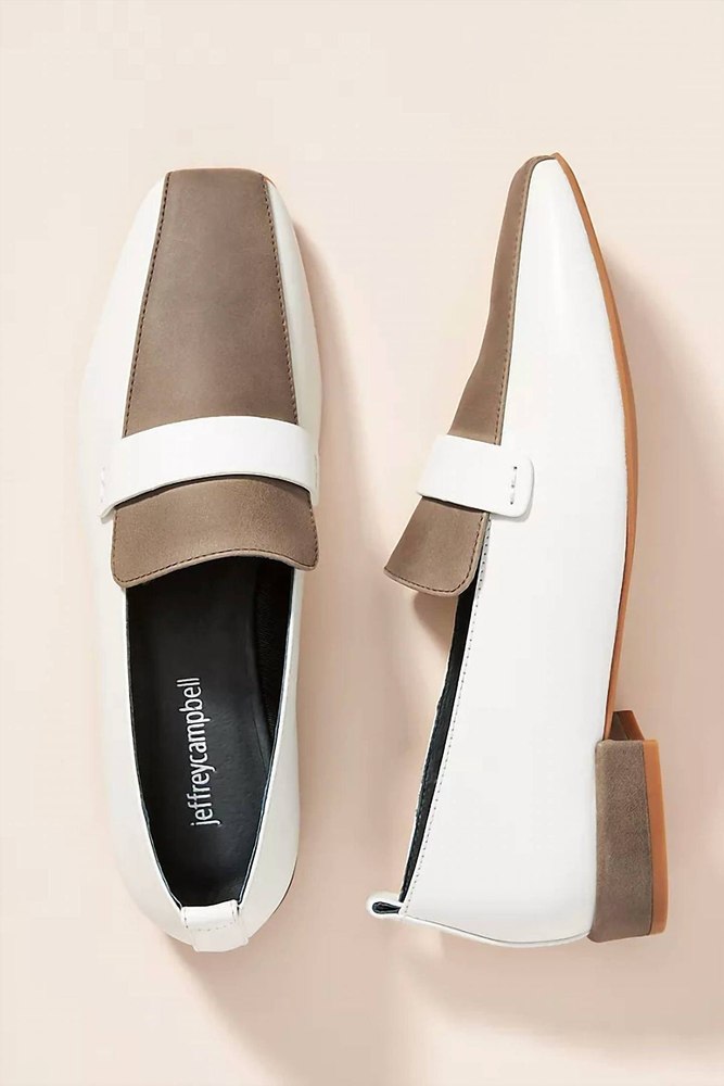 Women’s Moritz Loafers In White/ Grey