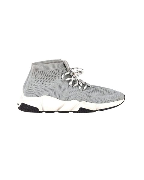 Balenciaga Speed 2 Lace Up Sneakers in Grey Polystyrene