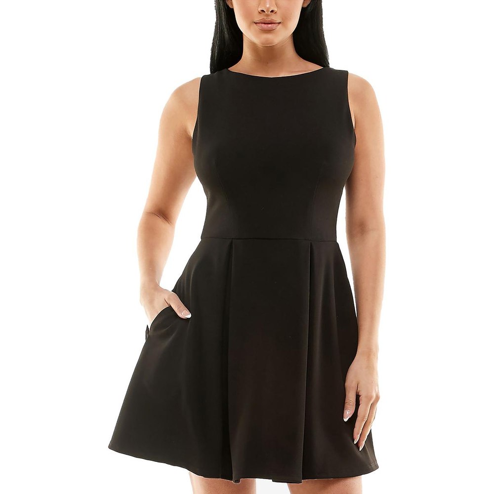 Bee Darlin Juniors Party Mini Fit & Flare Dress