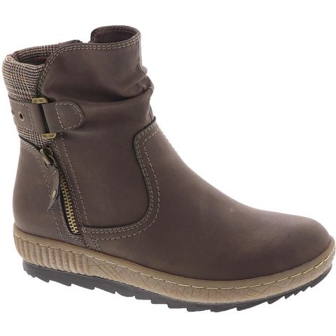 Carol Faux Leather Cozy Booties