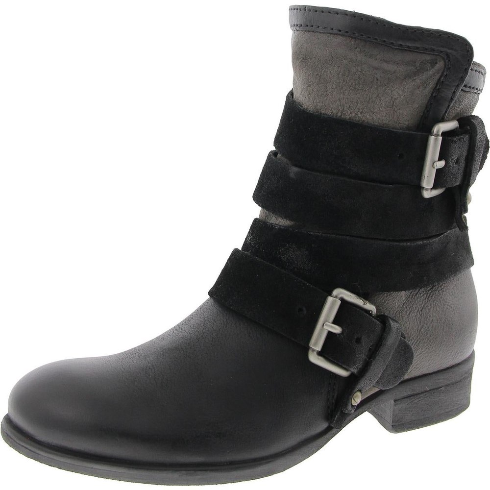 Slater Leather Strappy Ankle Boots
