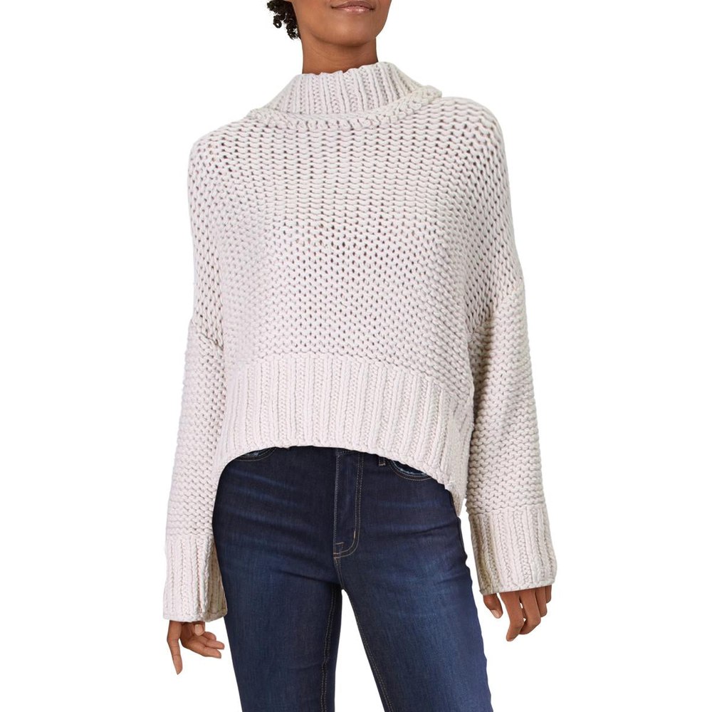 My Only Sunshine Open Stitch Cropped Turtleneck Sweater