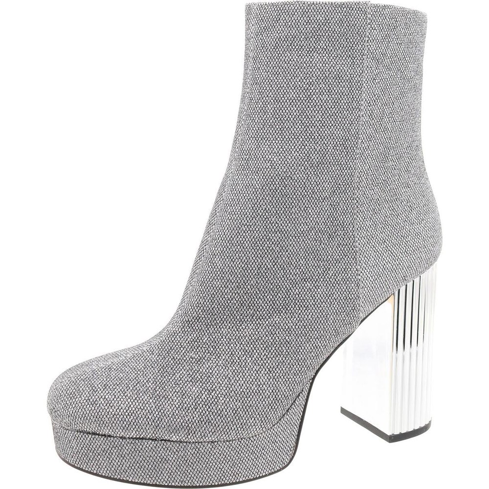 Glitter Canvas Mid-Calf Boots