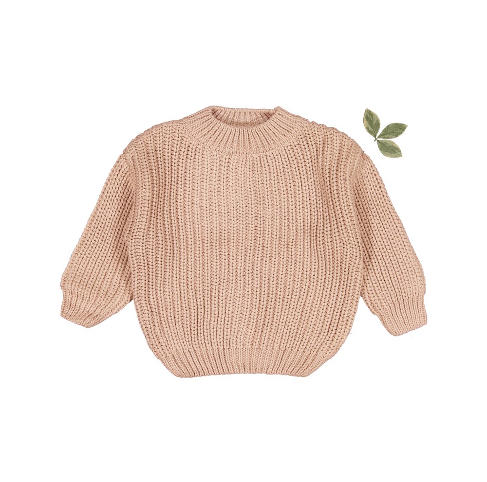 The Chunky Knit Sweater – Blush
