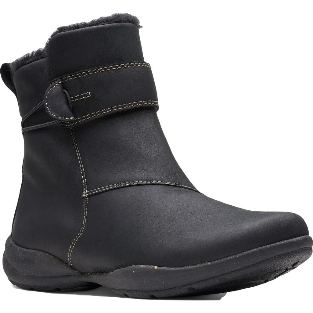 Roseville Leather Faux Fur Lined Waterproof Ankle Boot