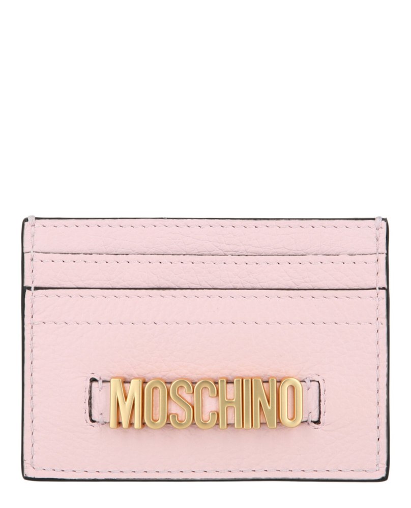 Belt Logo Leather Card Holder