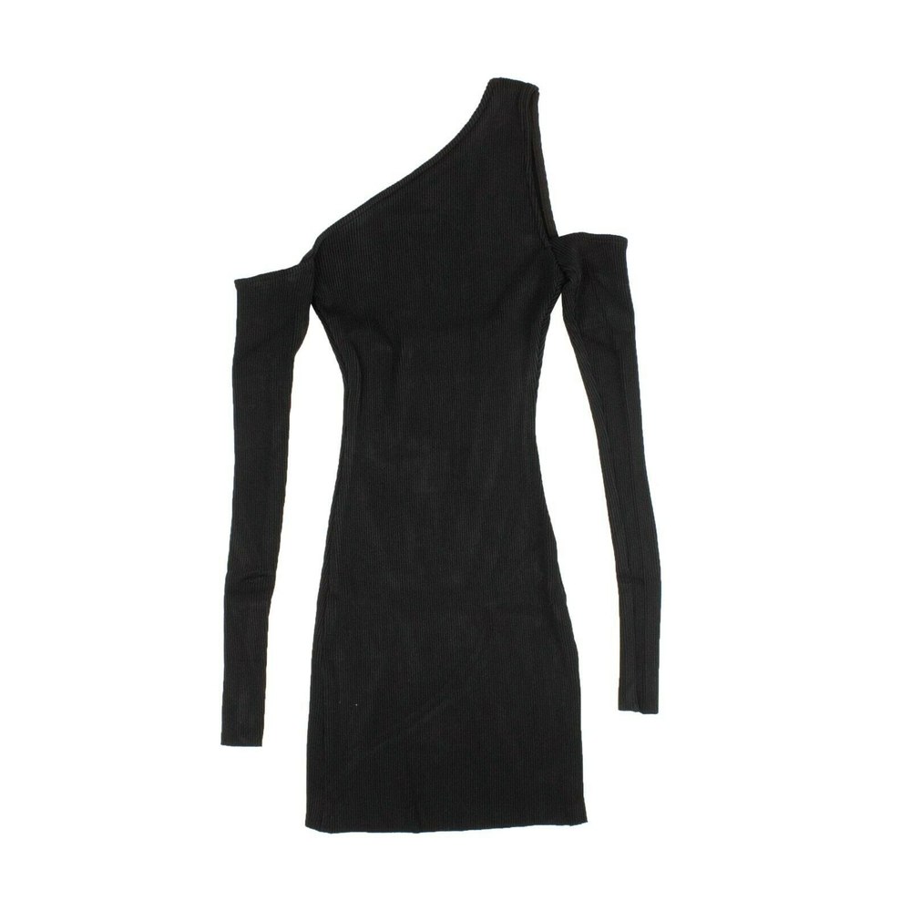 Women’s Black Knit Off Shoulder Dress