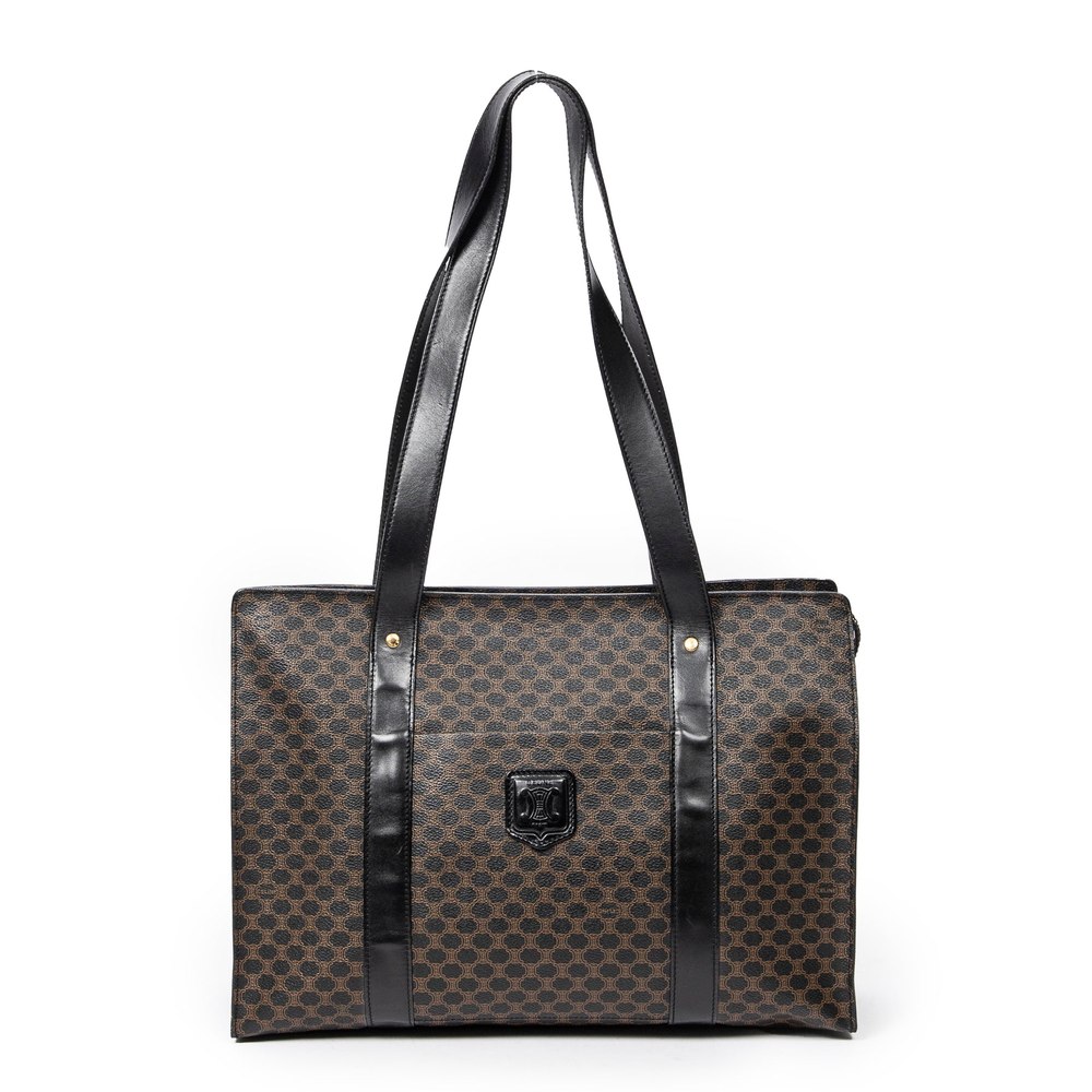 Vintage Large Zip Shopping Tote