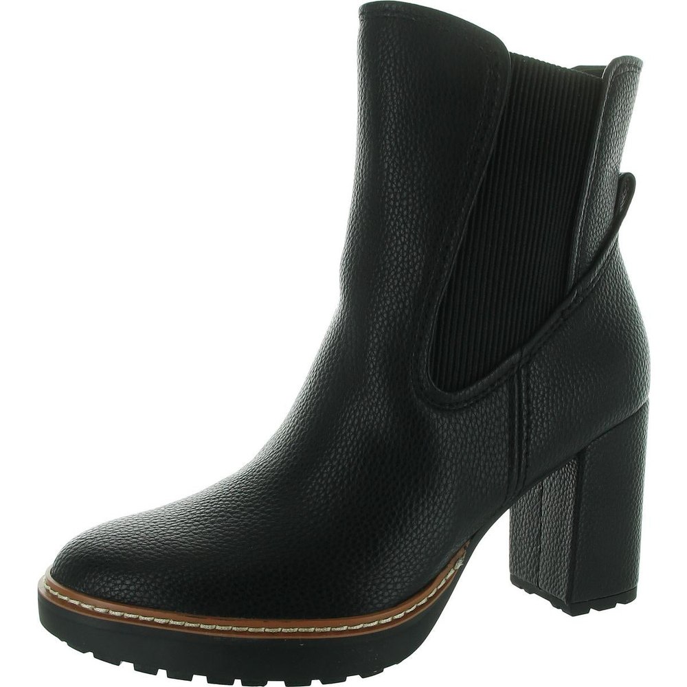 Deserve Zipper Faux Leather Mid-Calf Boots