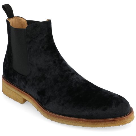 The Jude Boot in Black Velour