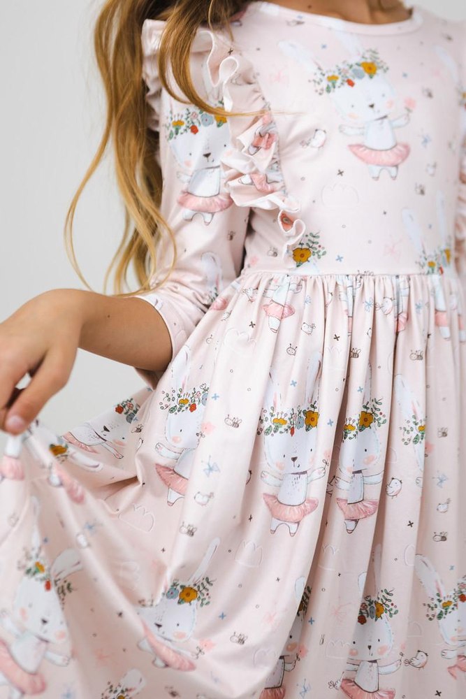 Don’t Worry, Be Hoppy Ruffle Twirl Dress