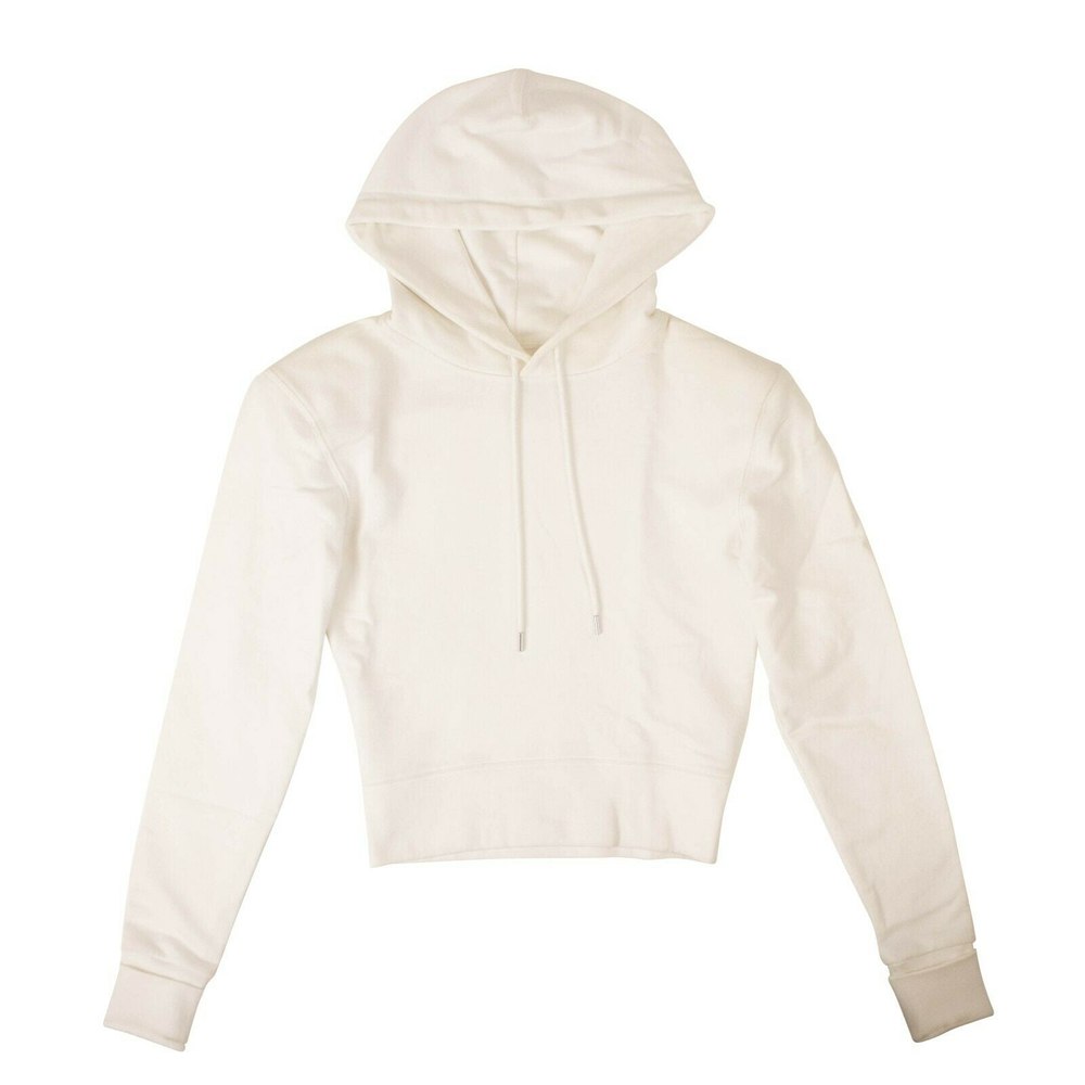 White Judo Cropped Hoodie