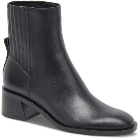 Delilah Faux Leather Ankle Booties