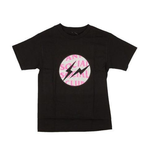 Black Cotton Interference Logo T-Shirt