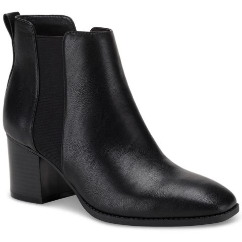 Aloraa Faux Leather Zipper Booties