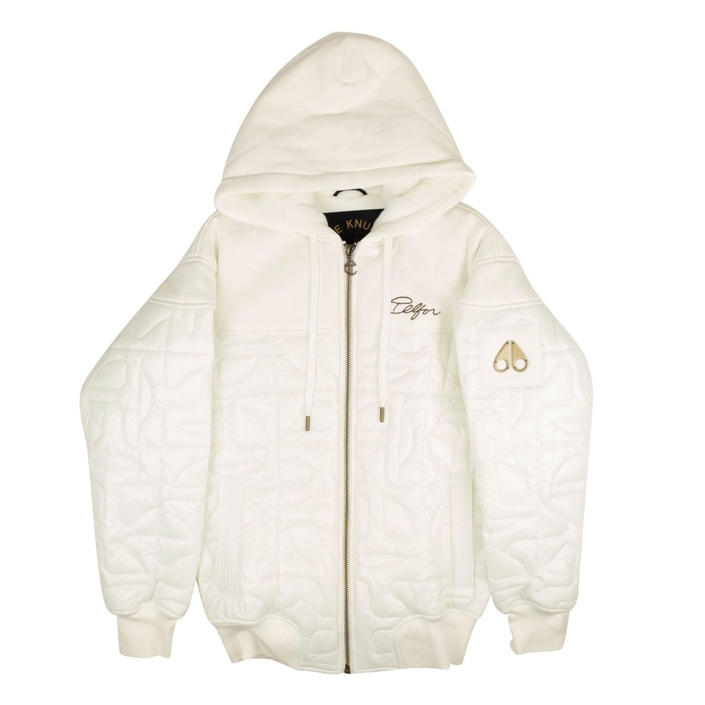 Men’s Pearl White Puff Hoodie