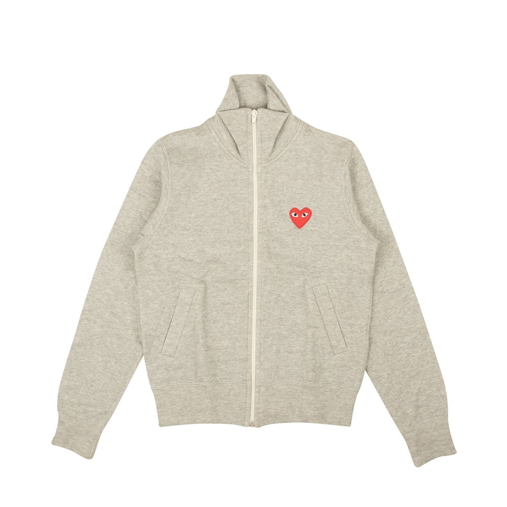 Grey Cotton 5 Red Hearts Sweatshirt