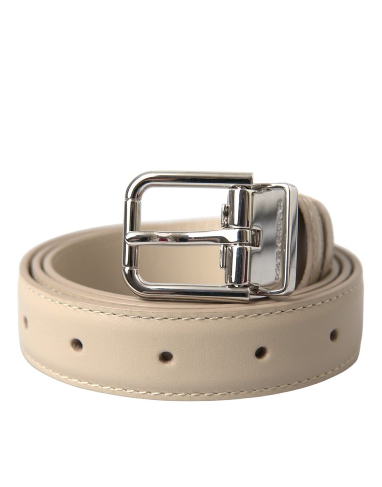 Dolce & Gabbana Calfskin Leather Metal Buckle Women’s Belt 7732517011516