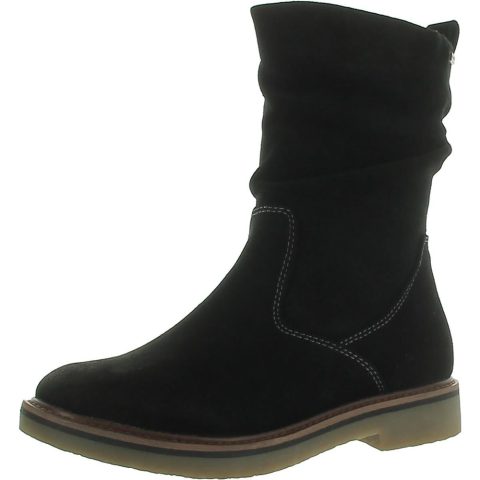 Suede Slouchy Ankle Boots