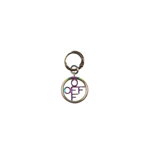 Multi Anodized Off Circle Earring