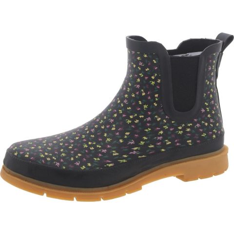 Dainity Chelsea Floral Print Ankle Chelsea Boots