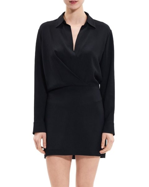 Theory Wrap Shirtdress