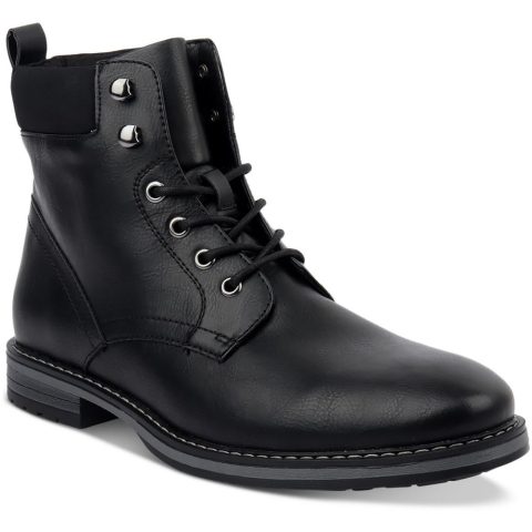 Westin Faux Leather Lace-Up Ankle Boots